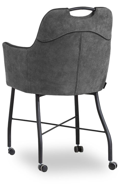 Eetstoel antraciet Daira B58 x D59 x H85 cm