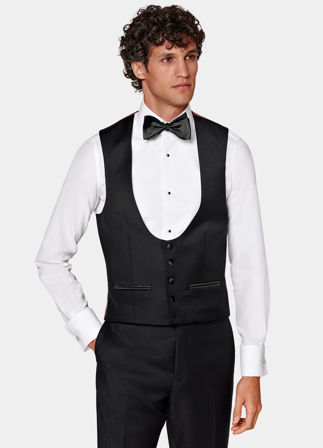Gilet de smoking noir