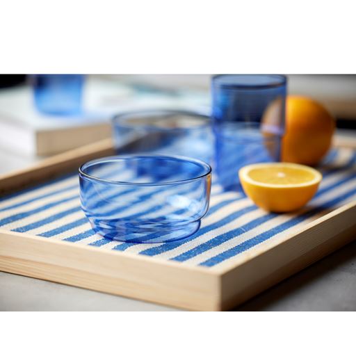 Lyngby Glas Torino 2-pak Skål, Blå, Ø12 cm