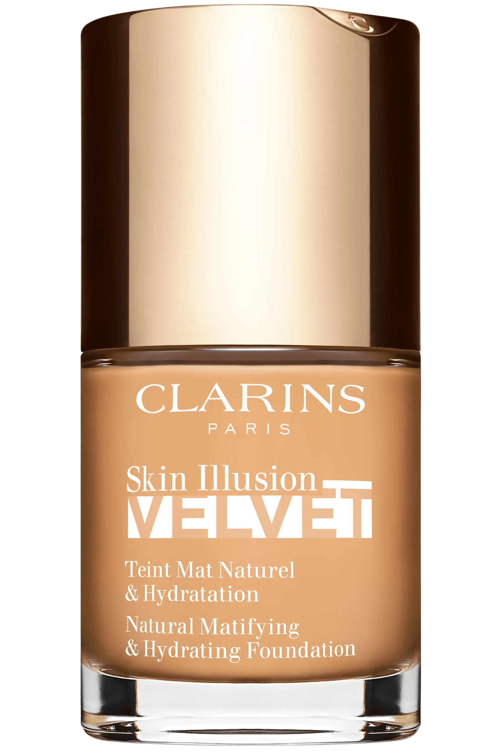 Clarins Fond de teint effet mat naturel & hydratation Skin Illusion Velvet-30 ml
