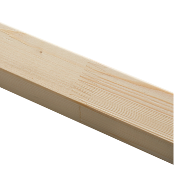 Bouwhout gevingerlast vuren geschaafd 44x44 mm 240 cm