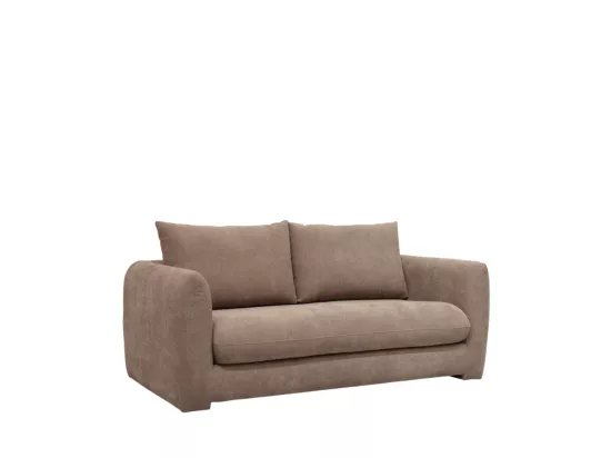 Wiame - Canapé 2,5 places en tissu : Couleur - Taupe