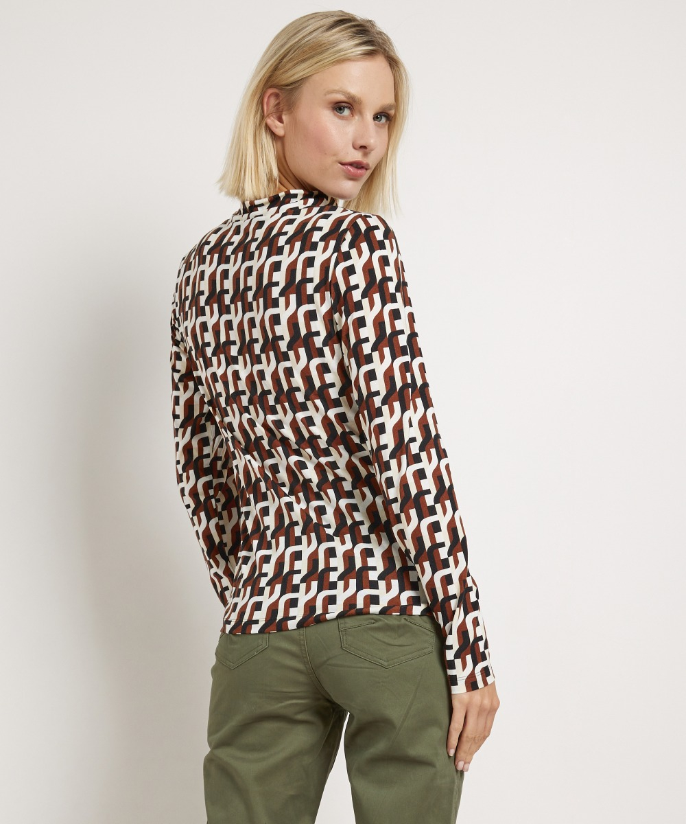 retro turtleneck top
