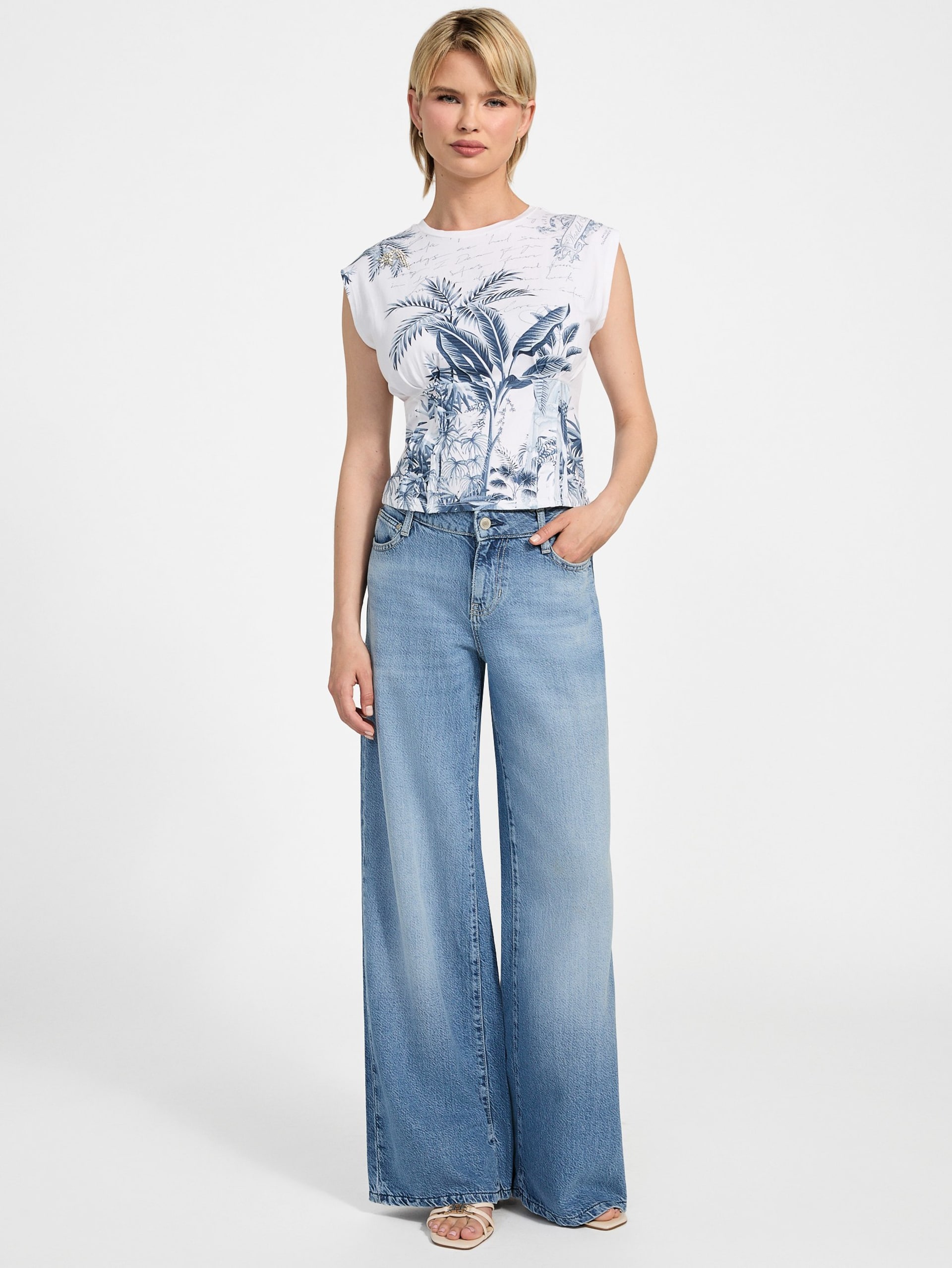 Camiseta Corset Palms