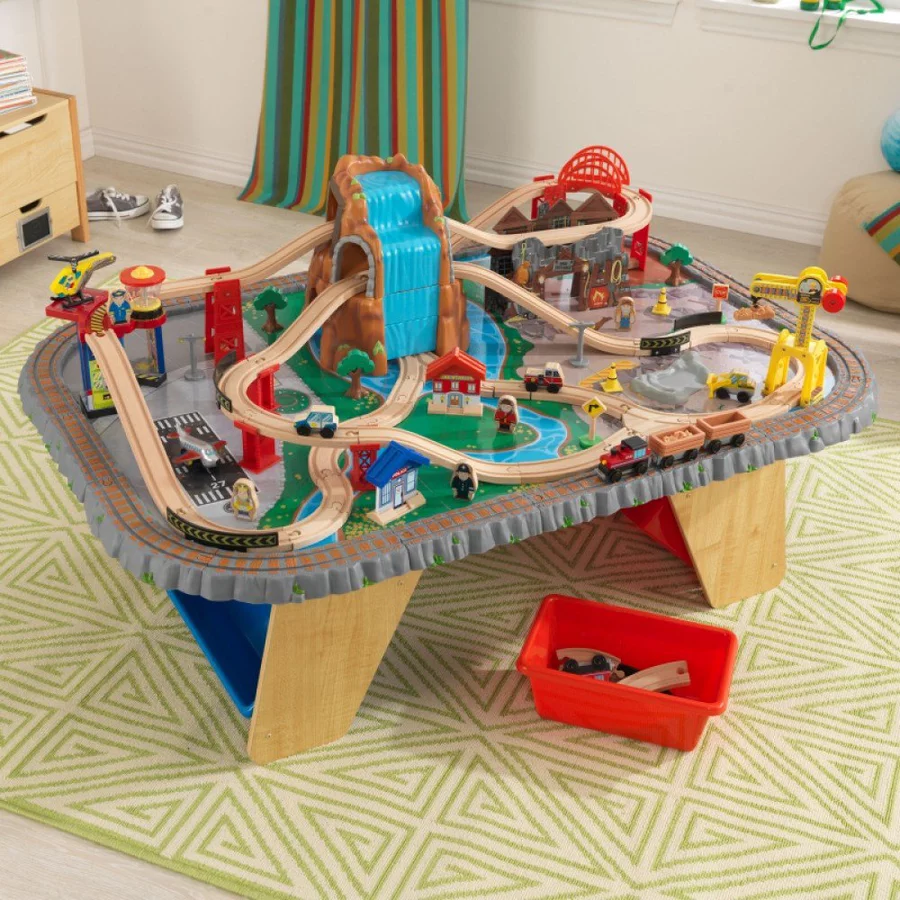 Kidkraft® Wasserfall Eisenbahntisch & Spielset