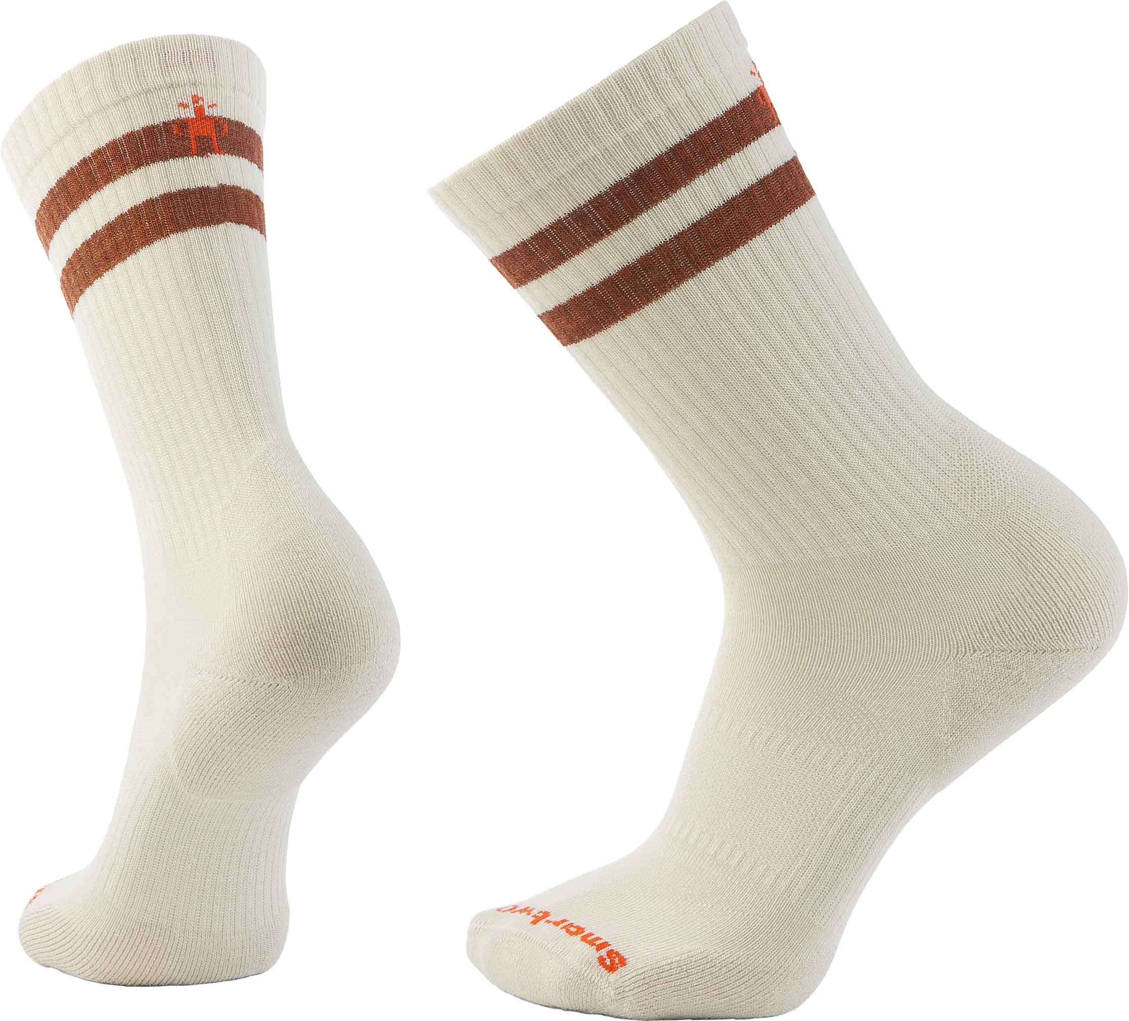 Everyday Athletic Striped Crew Socks Natural