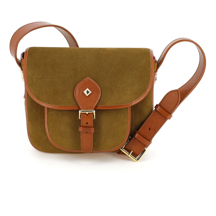 herbert frère soeur Sac en velours Le Flav | Marron