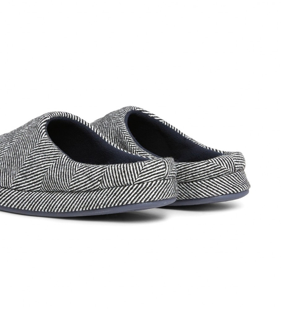 Chinelo Tommy Hilfiger espinha de peixe cinza