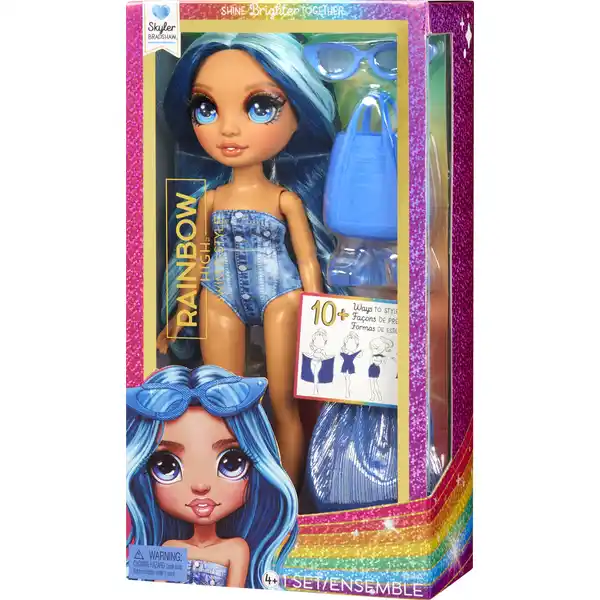 Rainbow High Swim & Style Fashion Puppe - Skyler (Blue)
