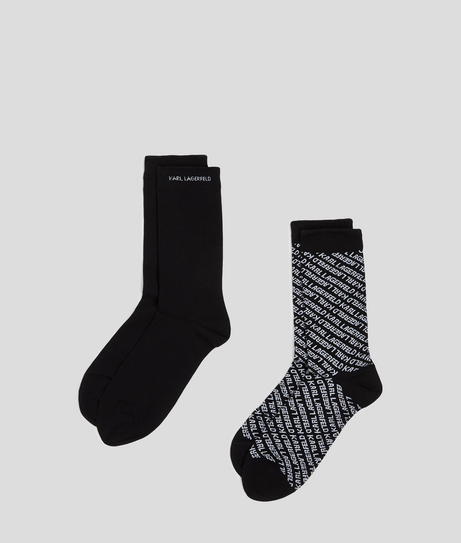 CHAUSSETTES K/ESSENTIAL – LOT DE 2 PAIRES - Noir/Blanc