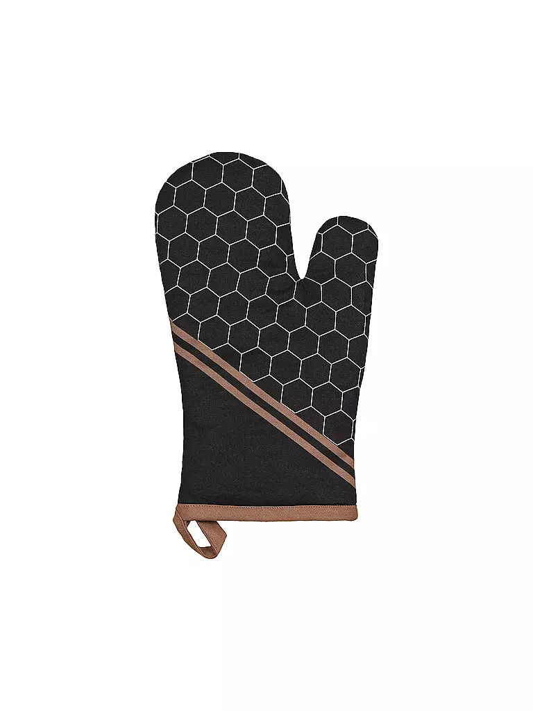 STUCO Ofenhandschuh 18x30cm Mesh schwarz