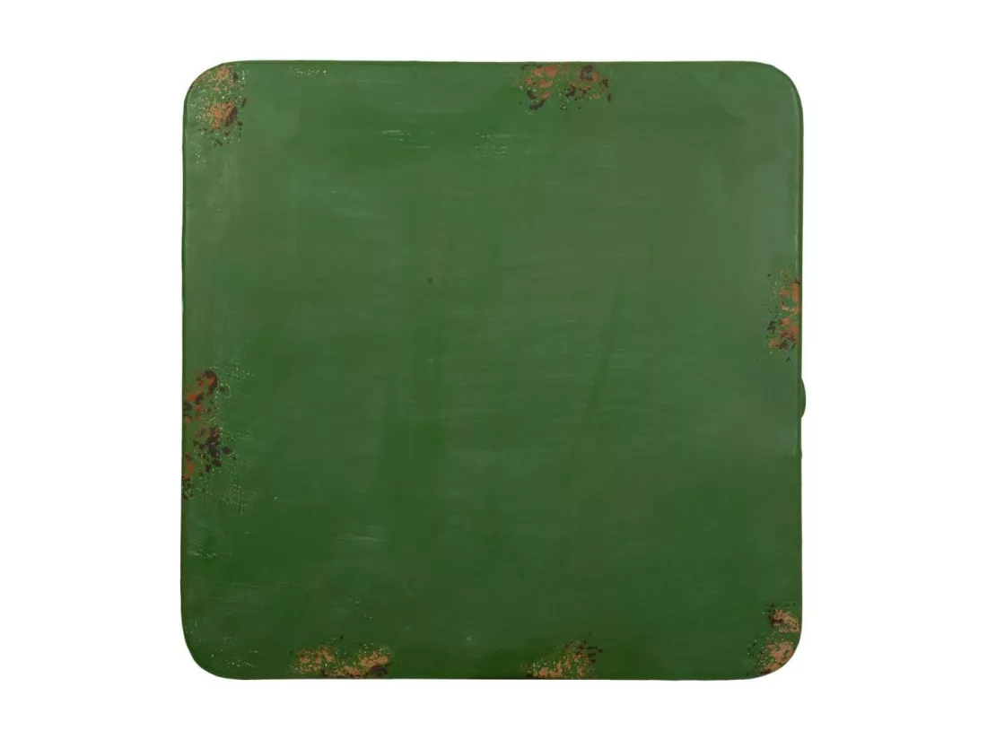 Ensemble table et 2 chaises en fer forgé : (2)42x47x92h-61x61x75,5h cm