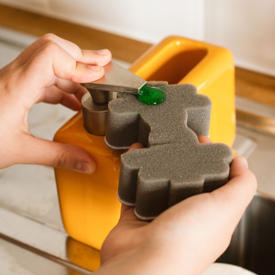 Wash 'n' Workout Sponges Set of 2, with Scourer