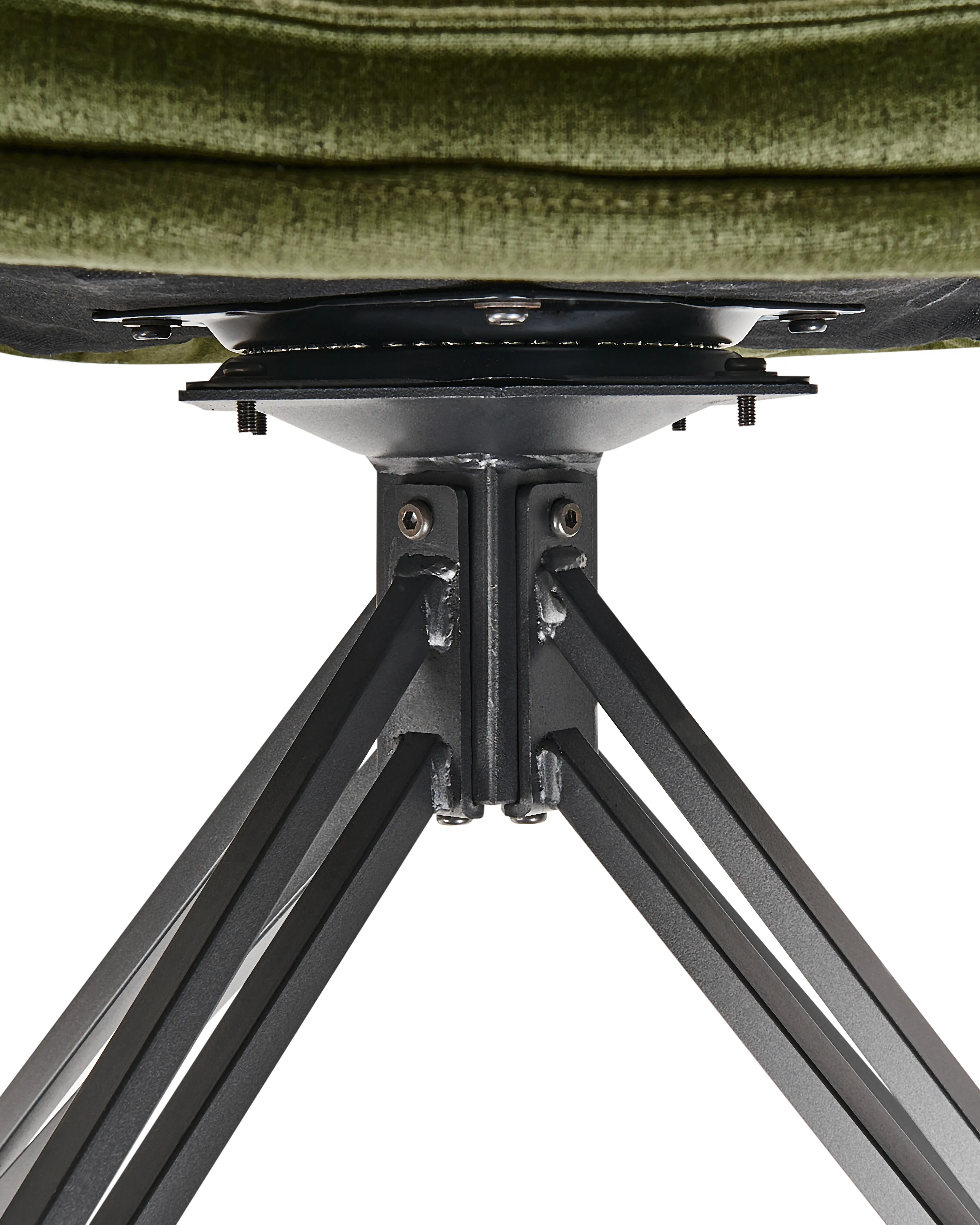 Set van 2 eetkamerstoelen draaibaar AVELAR Donkergroen