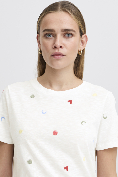 Ichi ecru dames t-shirt