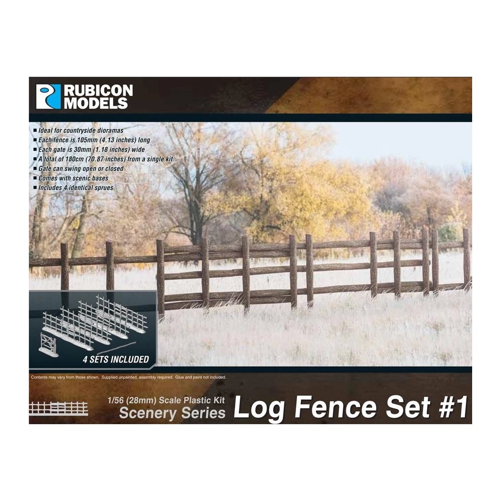 Rubicon Scenery: Log Fence Set 1