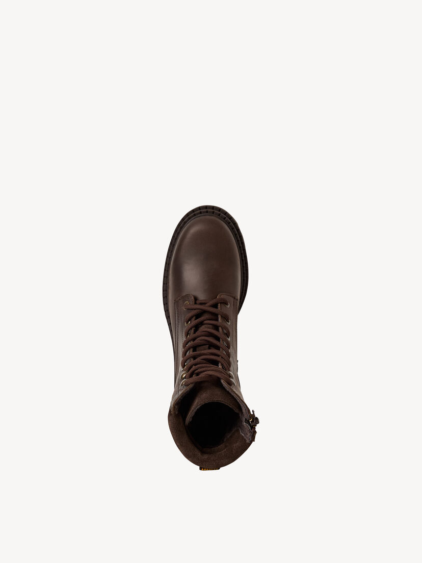 Leren Enkellaarsje - bruin
