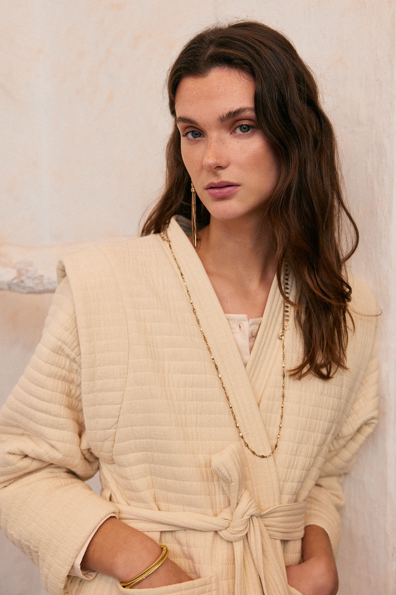 Jaqueta Natalia Cotton - Bege