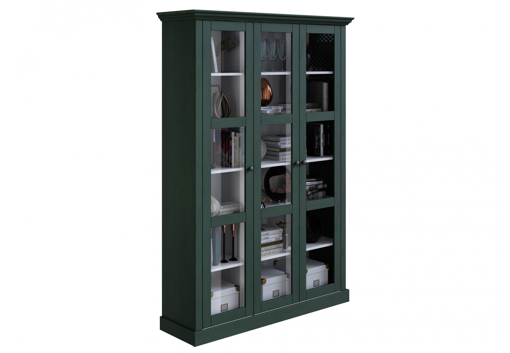 Home affaire Vitrine »Meliss« aus massiver Kiefer, mit viel Stauraum