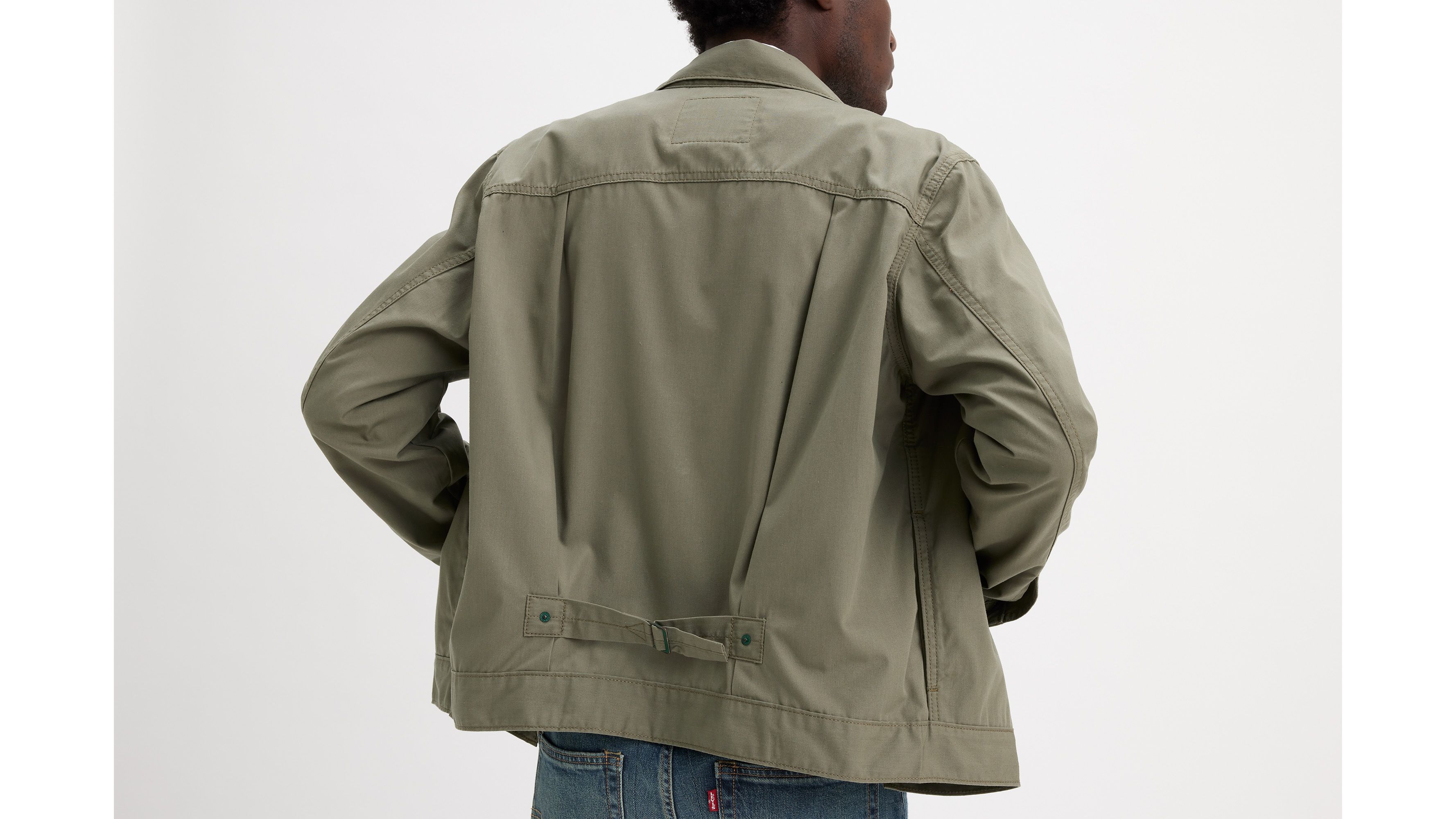 Veste Trucker Type I - Smokey Olive - Vert