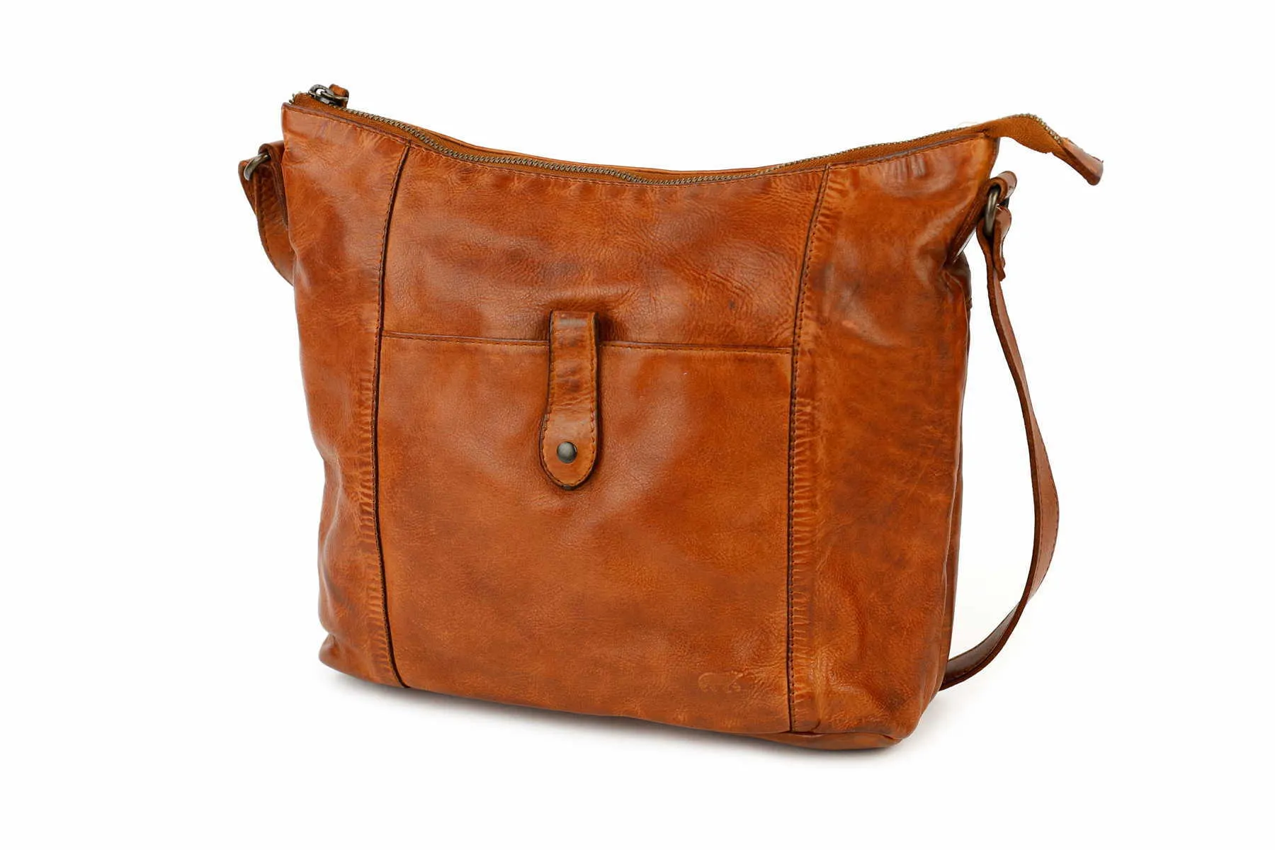 BEAR DESIGN Beuteltasche Cognac Leder