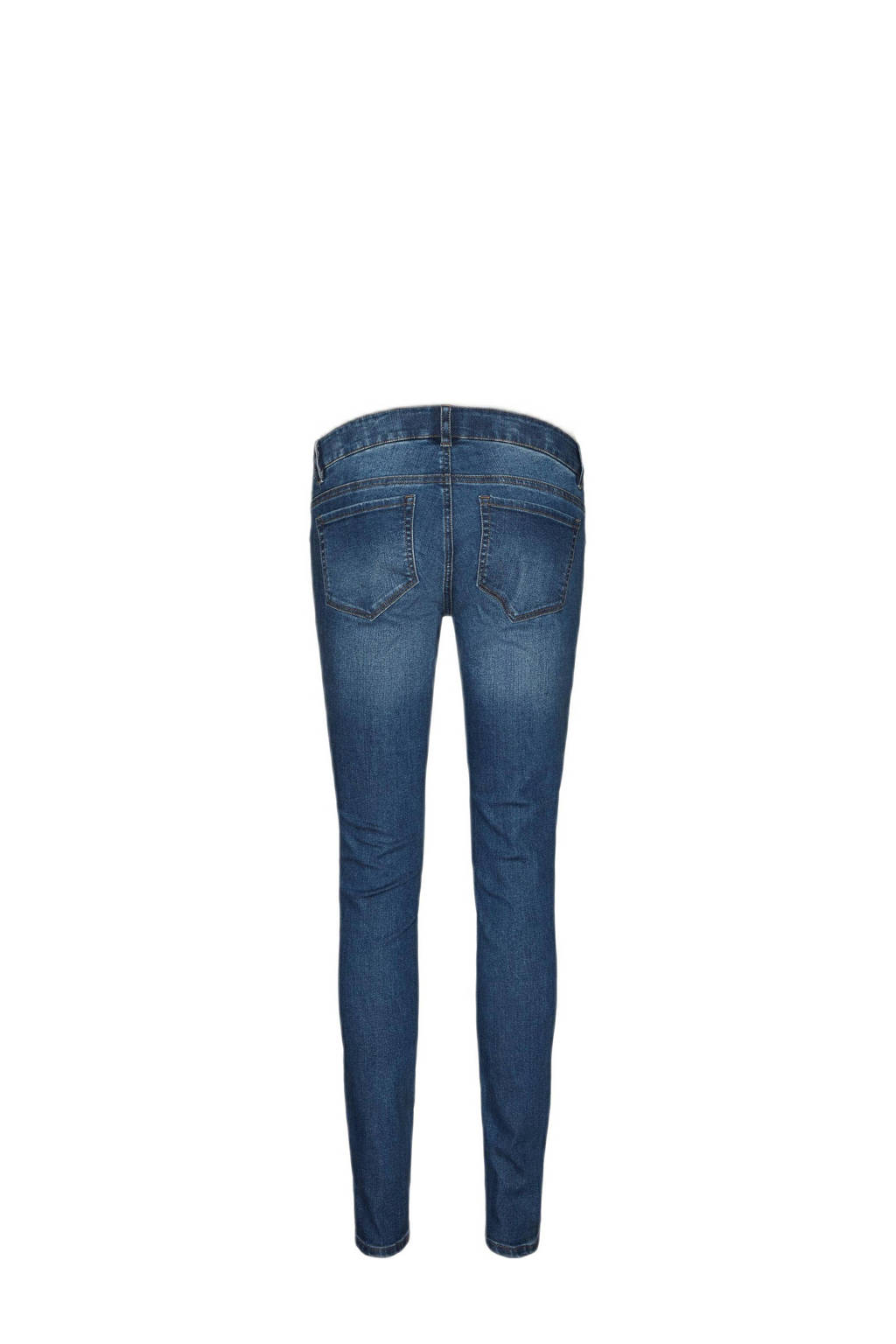 MAMALICIOUS zwangerschaps slim fit jeans MLNOVO dark blue denim