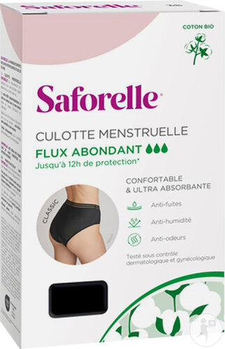 Saforelle Culotte Menstruelle Flux Abondant T40 1 Pièce