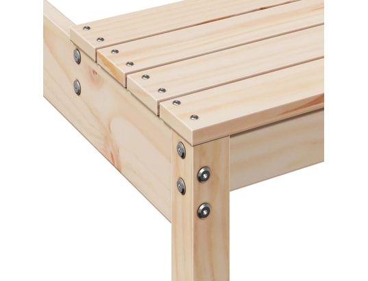 VIDAXL - Table de pique-nique 160x134x75 cm bois massif de pin