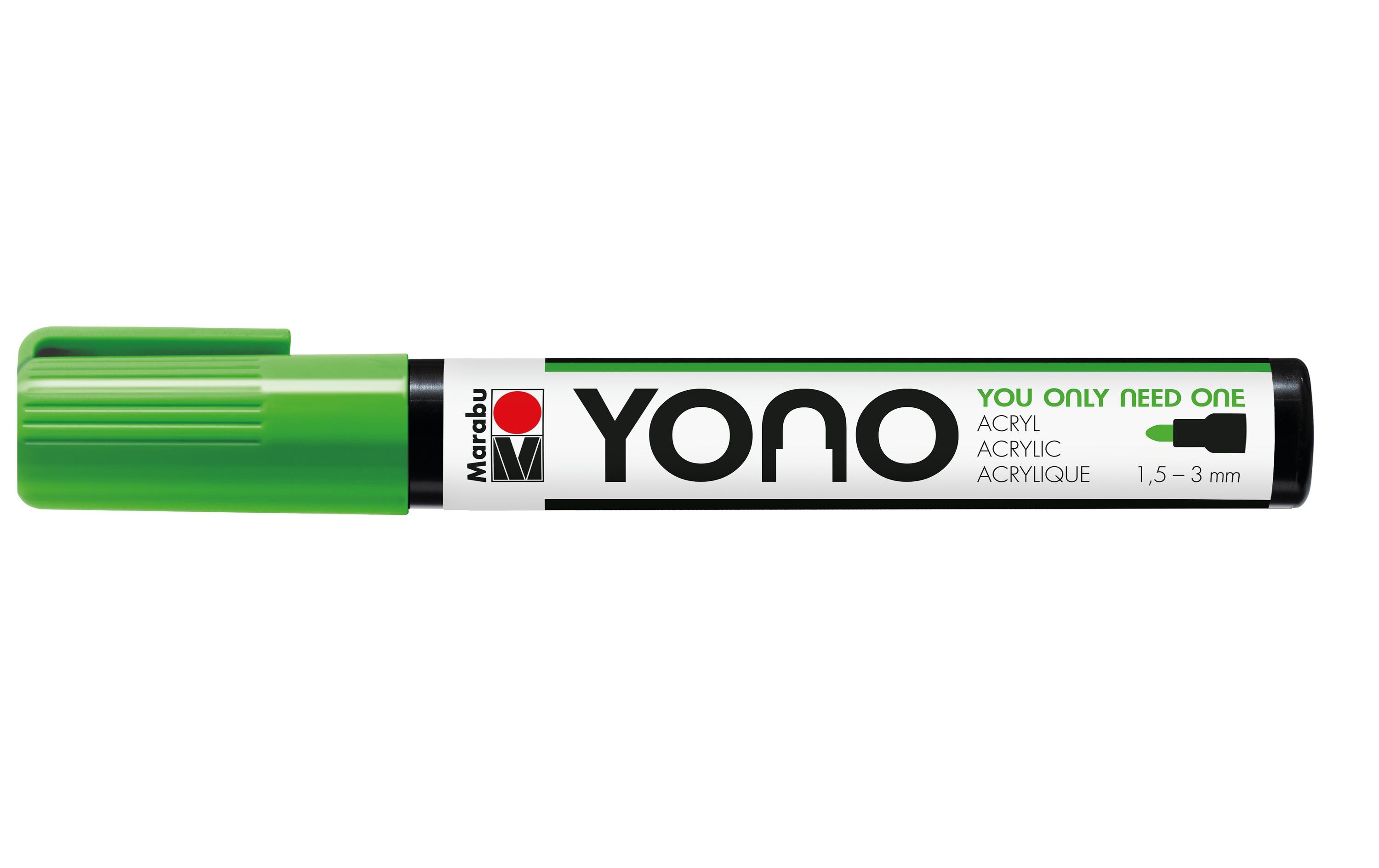 Acrylmarker YONO 1.5 - 3 mm ResedaAcrylstift für alle Fälle