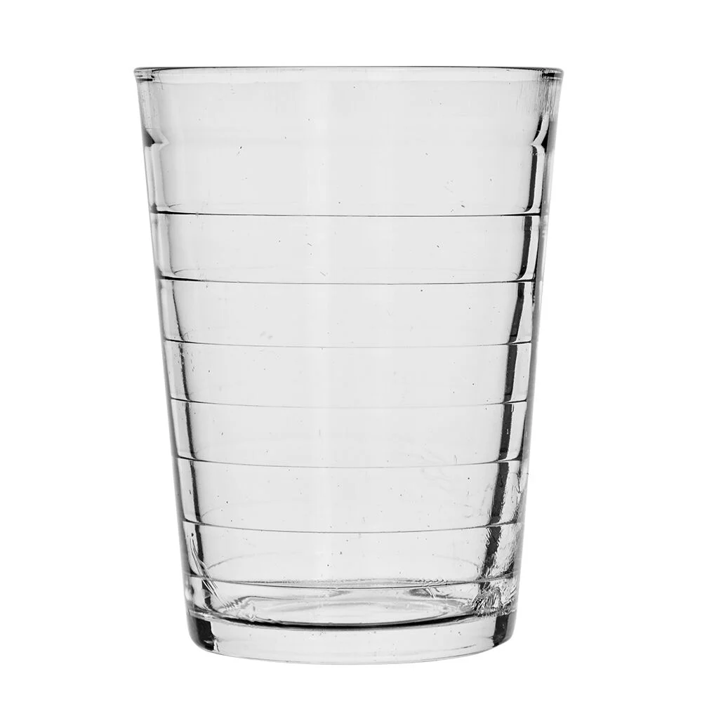 Gobelet strié en verre 20 cl x6