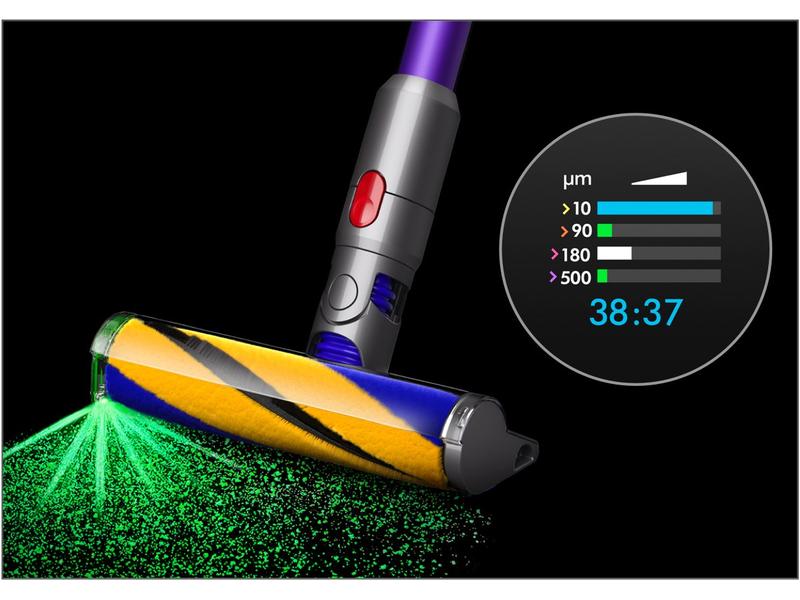 Dyson Akku-Hand- und Stielsauger Gen5 Detect Absolute Kabelloser Staubsauger mit Lichtstrahl-Stauberkennung und Display-Anzeige