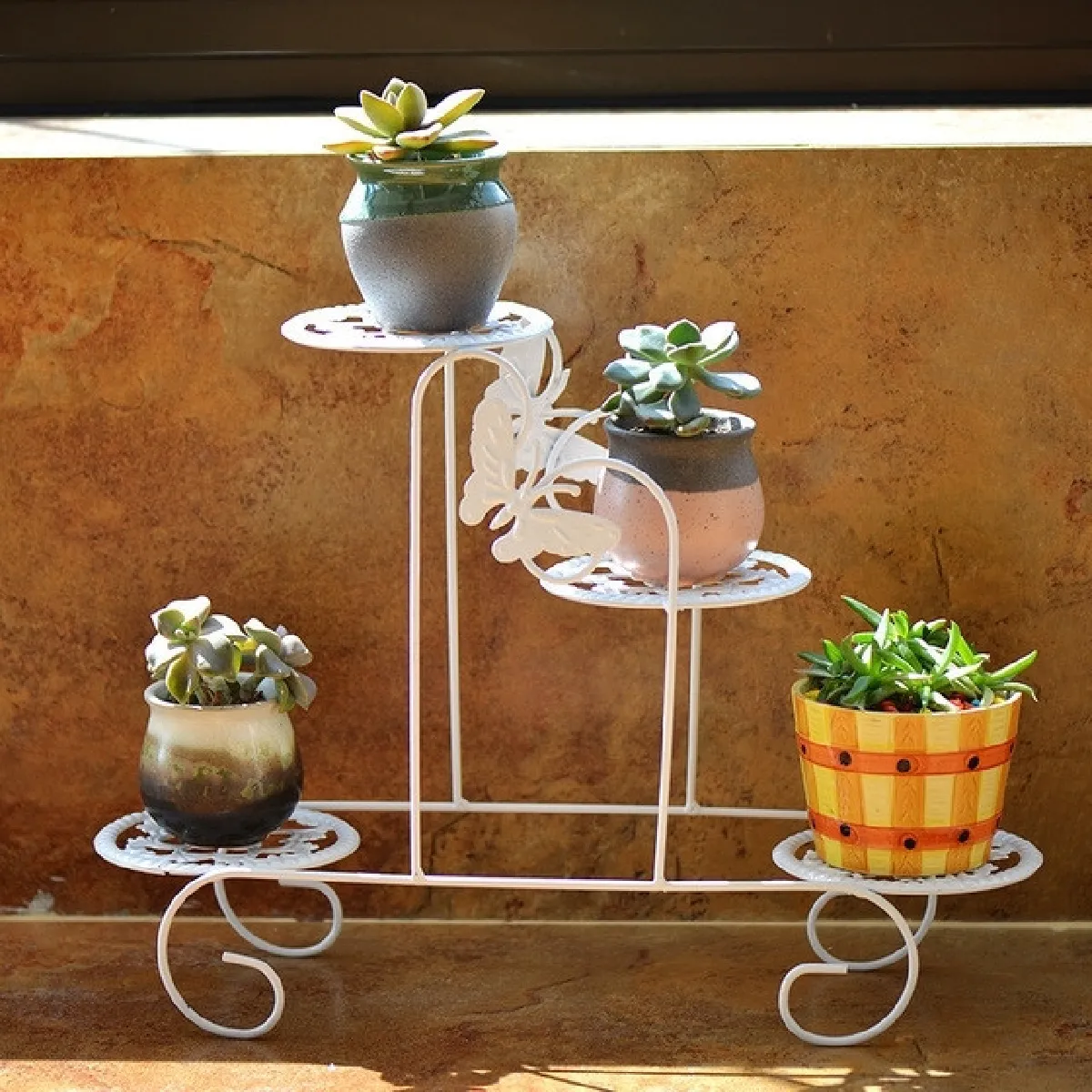 Wewoo Mini-pot de fleurs multifonctions métallique