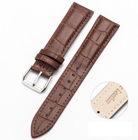Samsung - Galaxy Watch 4 Classic - Crocodile Leren Bandje - Bruin - 42mm / 46mm