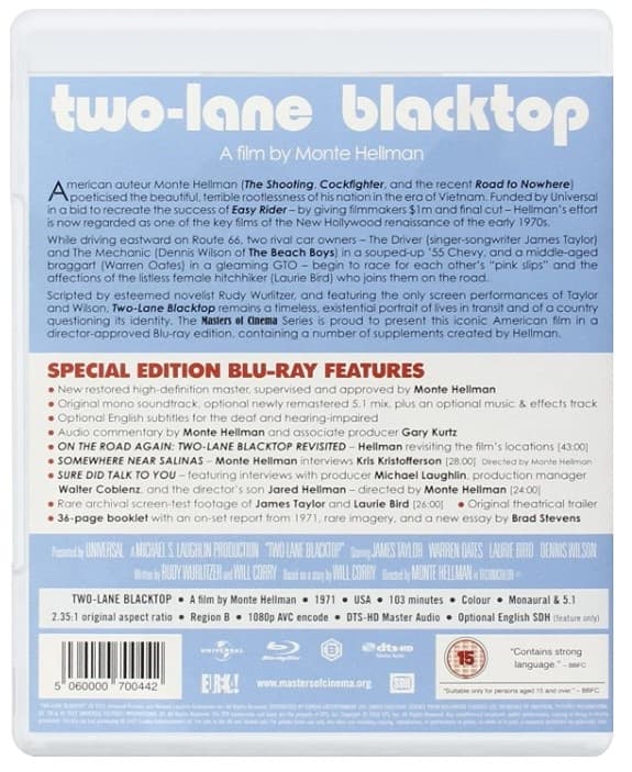 Two-lane Blacktop (Blu-ray) (Import)