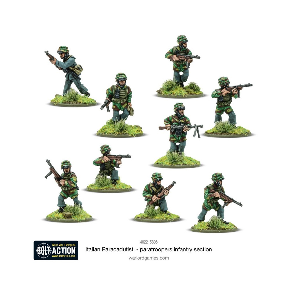 Bolt Action - Italian Paracadutisti Paratrooper Infantry Section