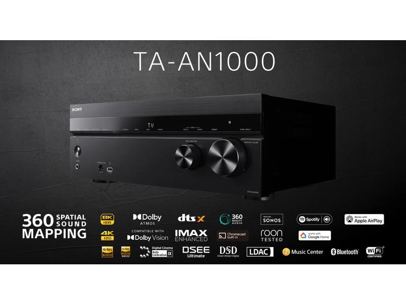 Sony Stereo-Verstärker TA-AN1000 Schwarz Kinosound in den eigenen vier Wänden