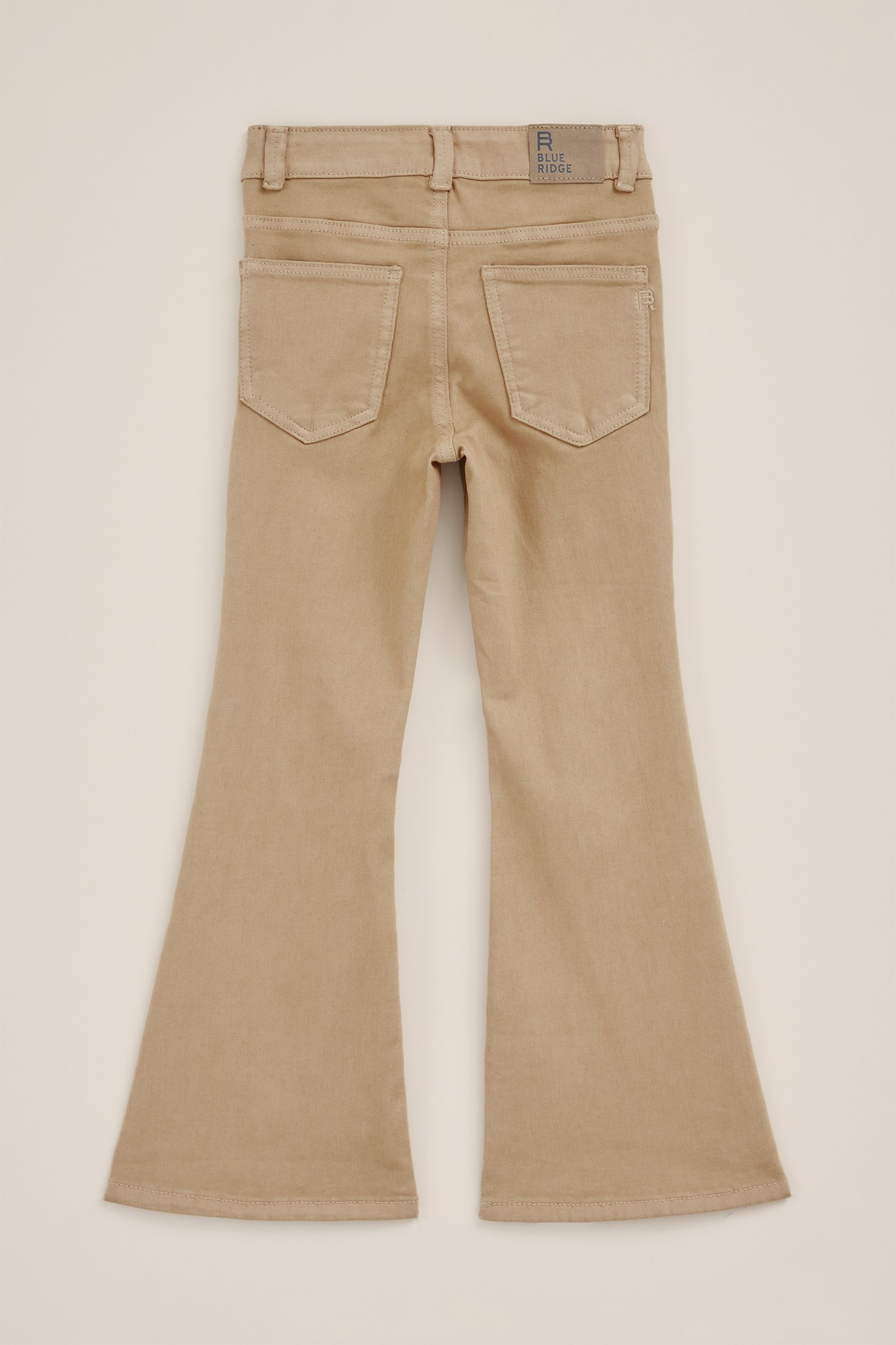 Meisjes wide leg jeans met stretch Blue Ridge Beige
