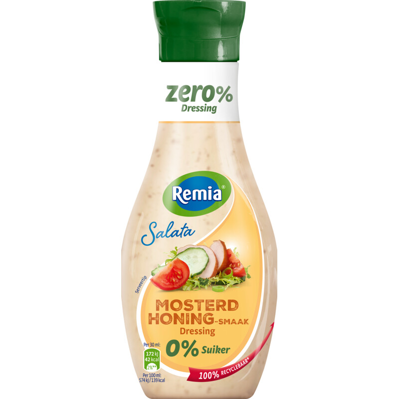 Remia Mosterd honing dressing zero%