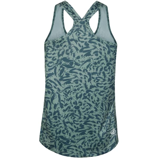 Débardeur running DARE 2B ARDENCY II VEST LILYPAD GREEN TRUE ANIMAL PRINT