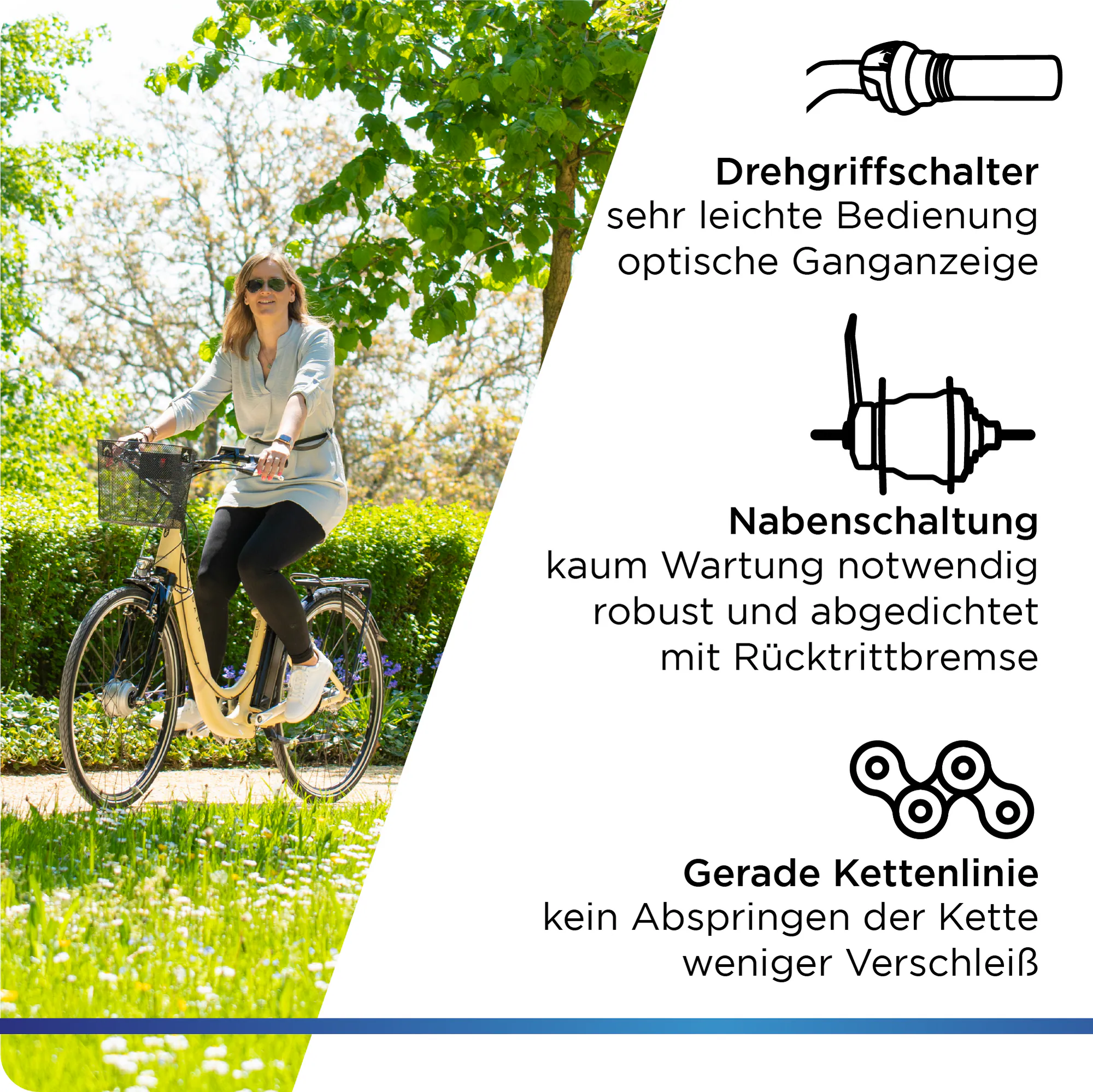 Zündapp Z517 E Bike Damenfahrrad 28 Zoll 155 - 190 cm mit 7 Gang Nabenschaltung und Rücktrittbremse