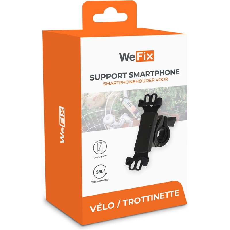 Support pour téléphone mobile Wefix Support universel pour guidon