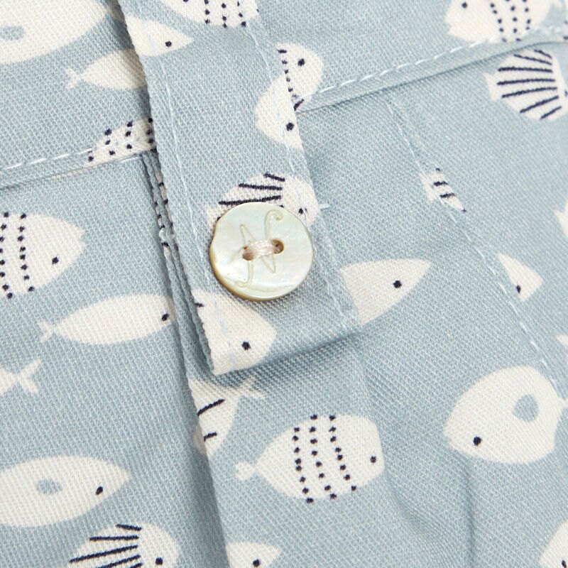 Short bébé fille en twill bleu Absorba Bleu