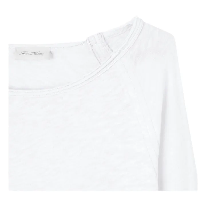 American Vintage T-shirt Manches Longues Col Bateau Sonoma | Blanc