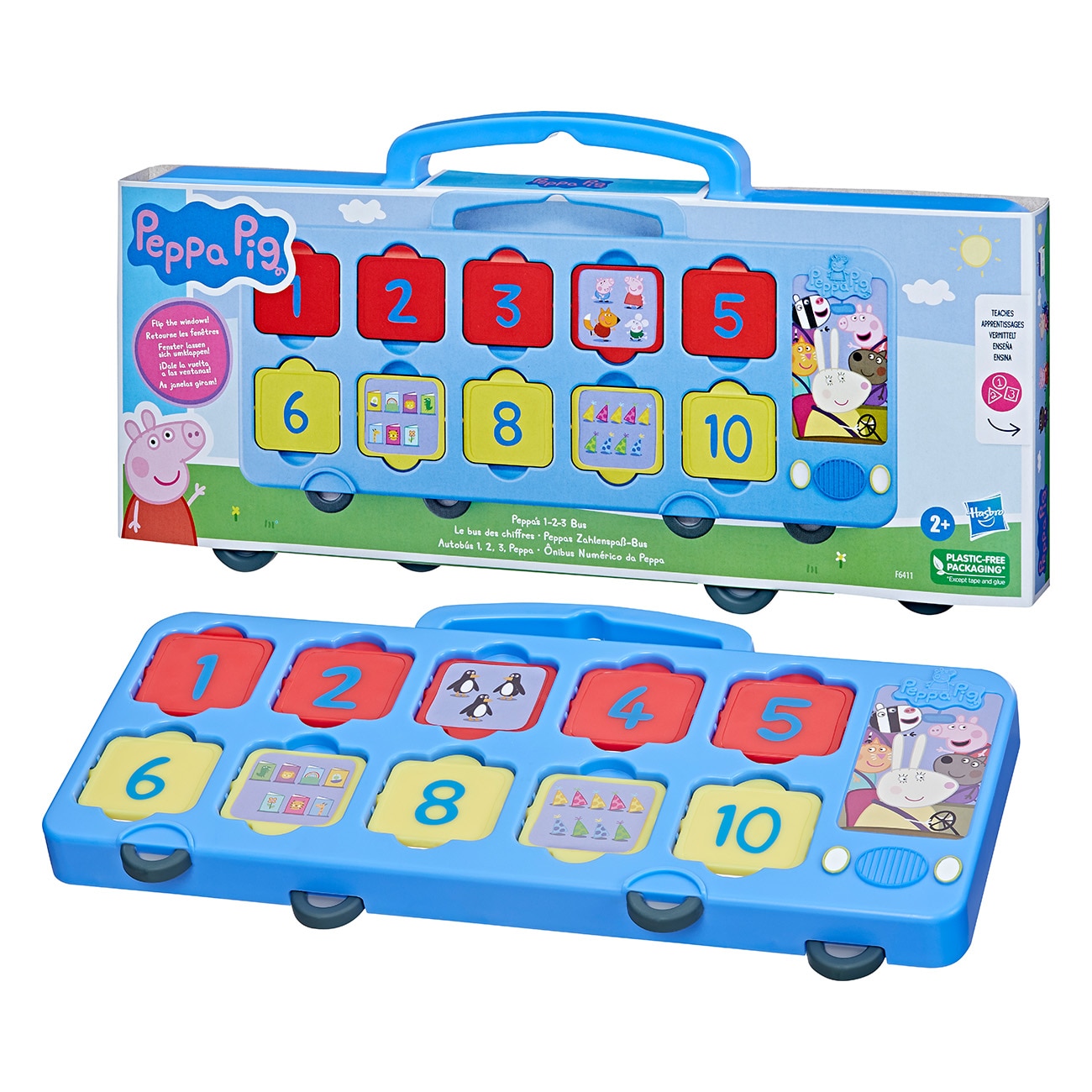 Hasbro Peppa Pig Peppas Zahlenspaß-Bus Mehrfarbig Lernspielzeug