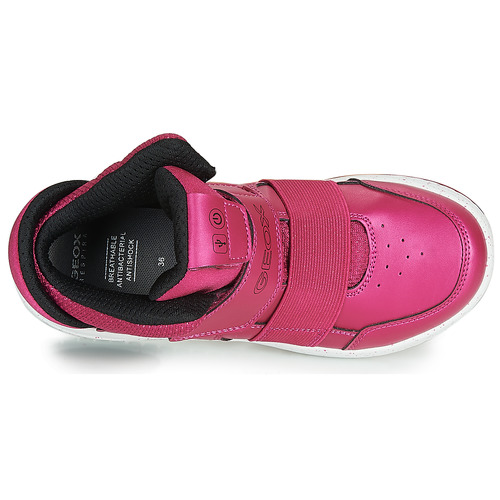 Geox - J XLED GIRL - Rose Fuchsia / Noir / LED