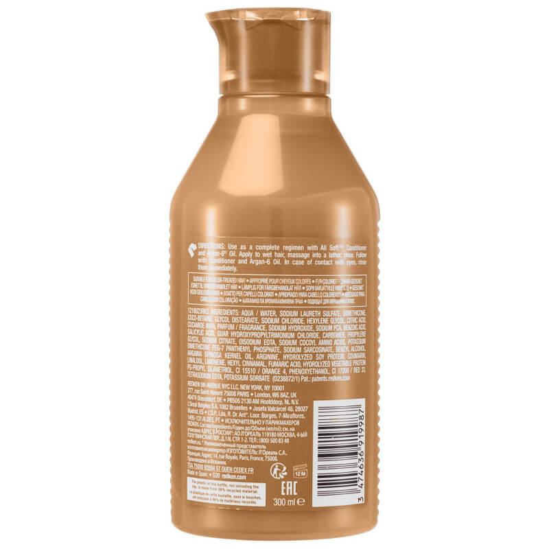 Shampooing hydratant cheveux secs All Soft Redken 300ML