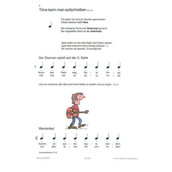 Ricordi Meine Gitarrenfibel Band 1