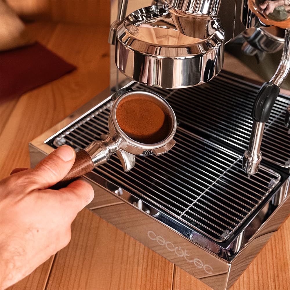 Cecotec Machine a Café Expresso Professionnelle Barista Baristeo Classic. Pré-Infusion Pour Meilleure Extraction, Réservoir Amovible 2,5 L, Pompe Ital