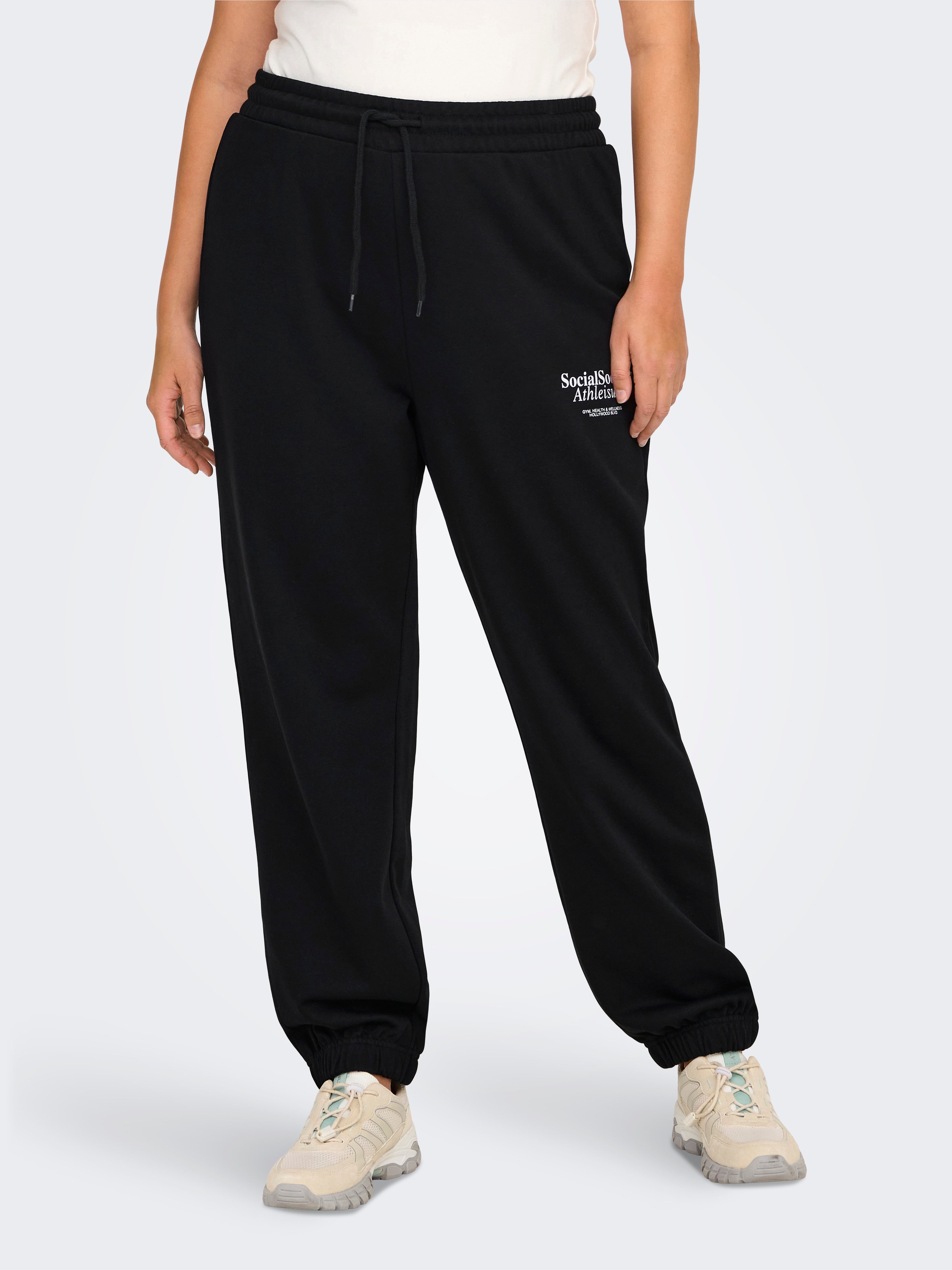 CARDAZE Weiter Beinschnitt Jogginghose Black