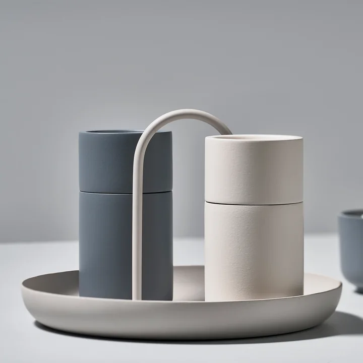 Zone Denmark - Singles Tablett, Ø 20 x 13 cm, warm grey